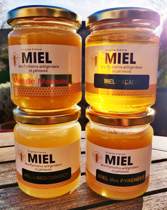 Miel des Pyrénées ariégeoises en pots de 250g - Pierre W. Aoun apiculteur
